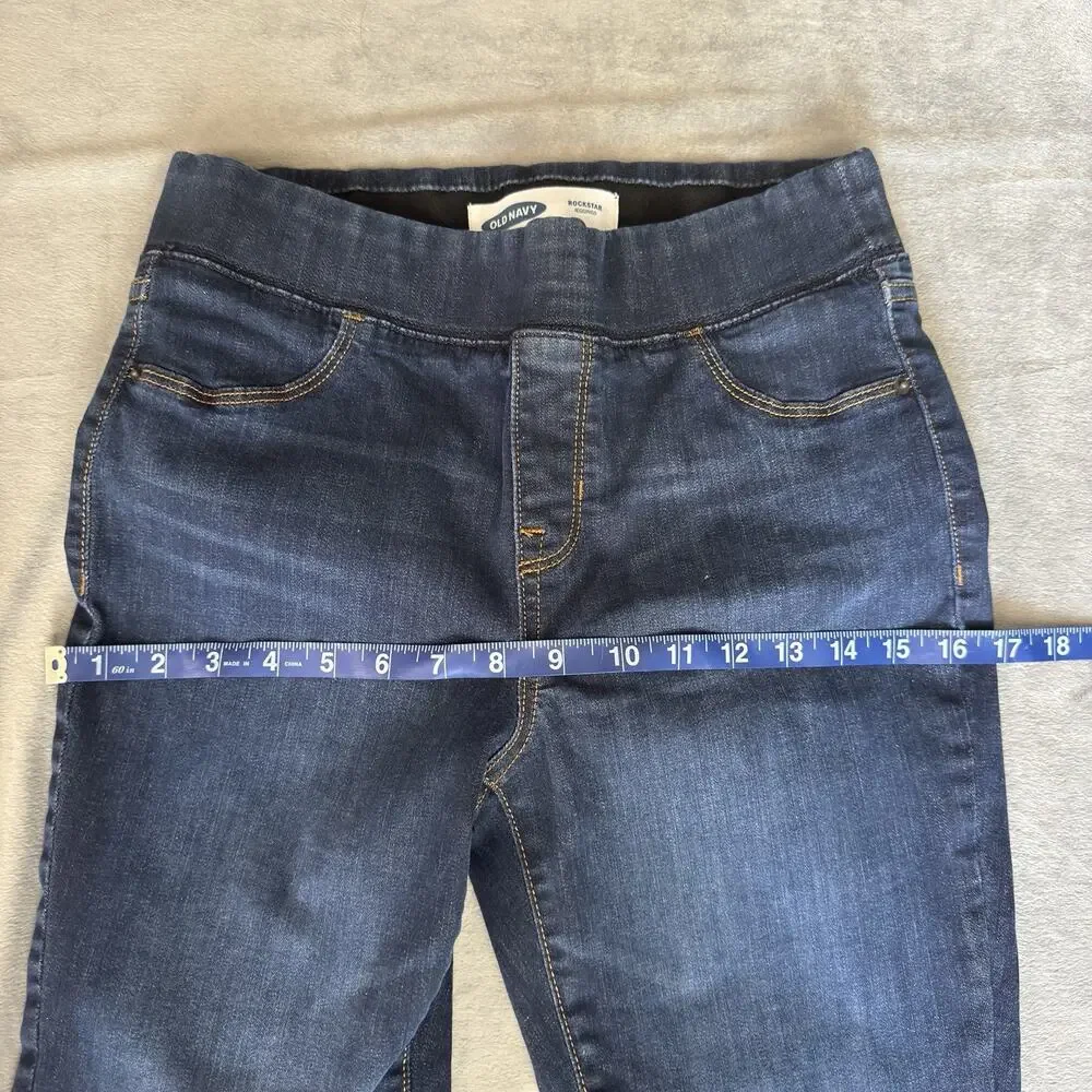 Old Navy Rockstar Jeggings Women’s Size 6 Dark Wash Pull-On‎ Skinny Jeans